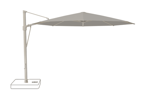 Glatz Parasol VITA Sfera rond Cat.5 558 Steel Alu laque gris soie