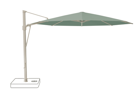 Glatz Parasol VITA Sfera rond Cat.5 588 Olive Alu laque gris soie