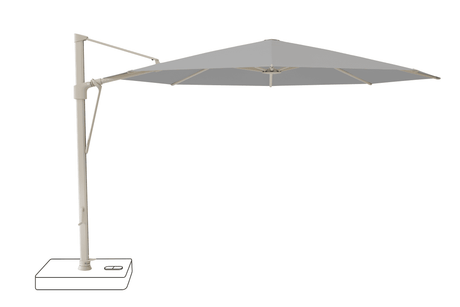 Glatz Parasol VITA Sfera rond Cat.5 652 Silver Alu laque gris soie