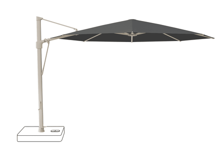 Glatz Parasol VITA Sfera rond Cat.5 669 Carbone Alu laque gris soie