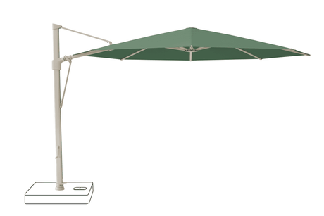 Glatz Parasol VITA Sfera rond Cat.5 677 Nile Alu laque gris soie