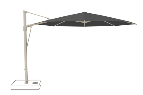 Glatz Parasol VITA Sfera rond Cat.5 809 Midnight Alu laque gris soie