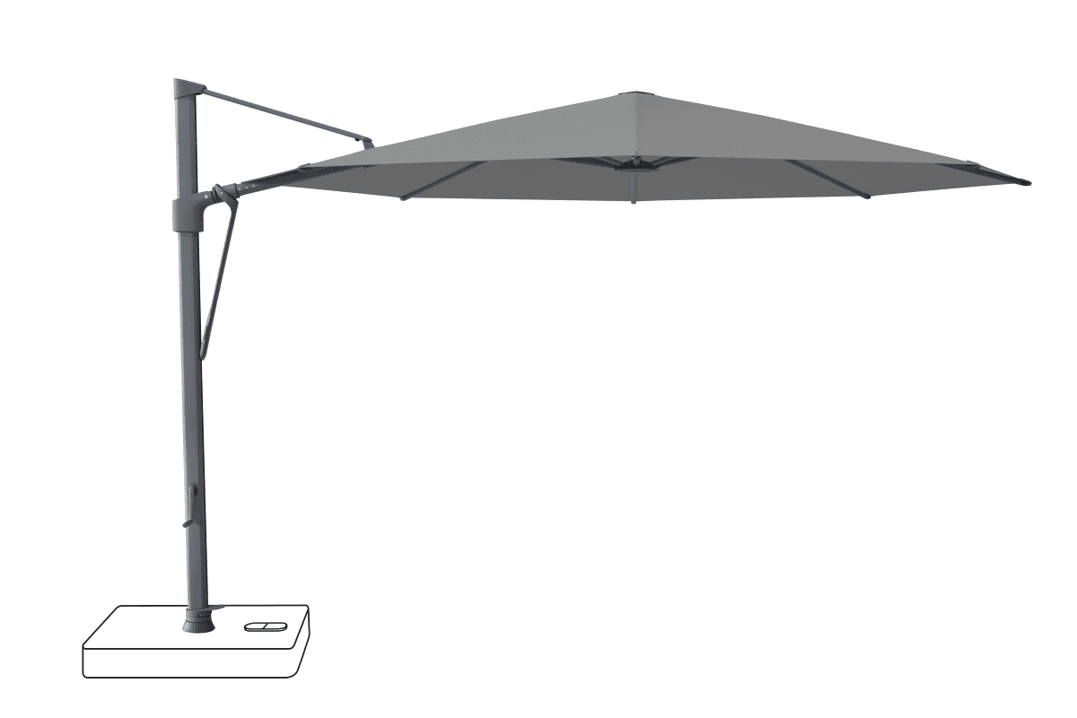 Glatz Parasol VITA Sfera rond Cat.5 502 Thunder Alu laque anthracite