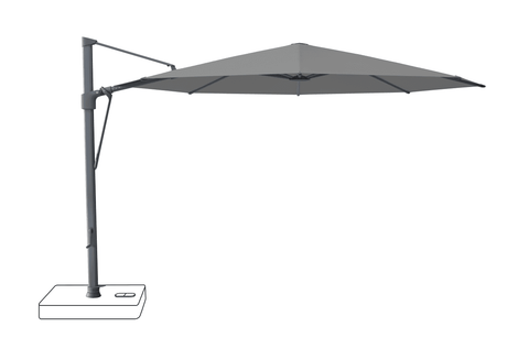 Glatz Parasol VITA Sfera rond Cat.5 502 Thunder Alu laque anthracite