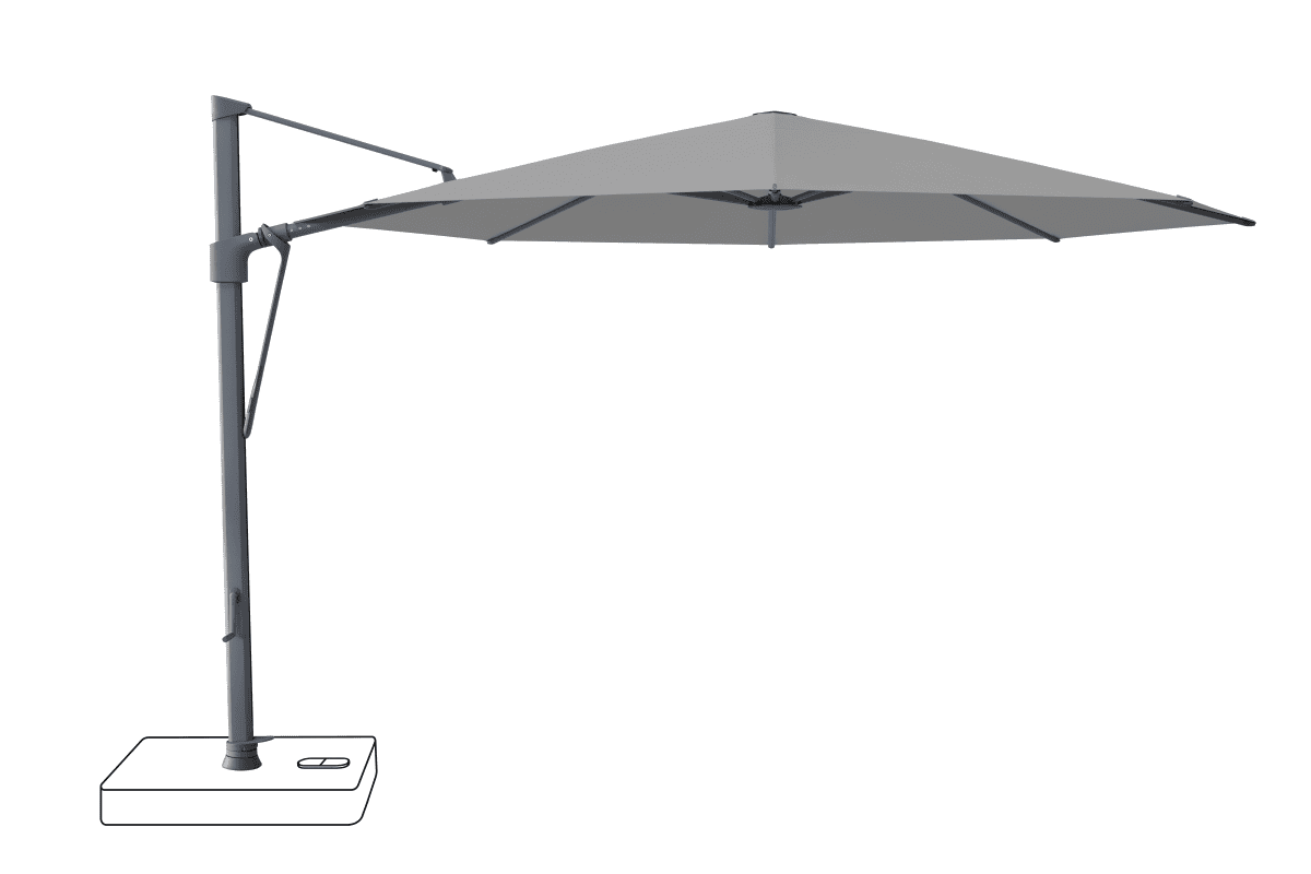 Glatz Parasol VITA Sfera rond Cat.5 509 Slate Alu laque anthracite
