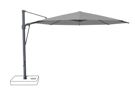 Glatz Parasol VITA Sfera rond Cat.5 509 Slate Alu laque anthracite