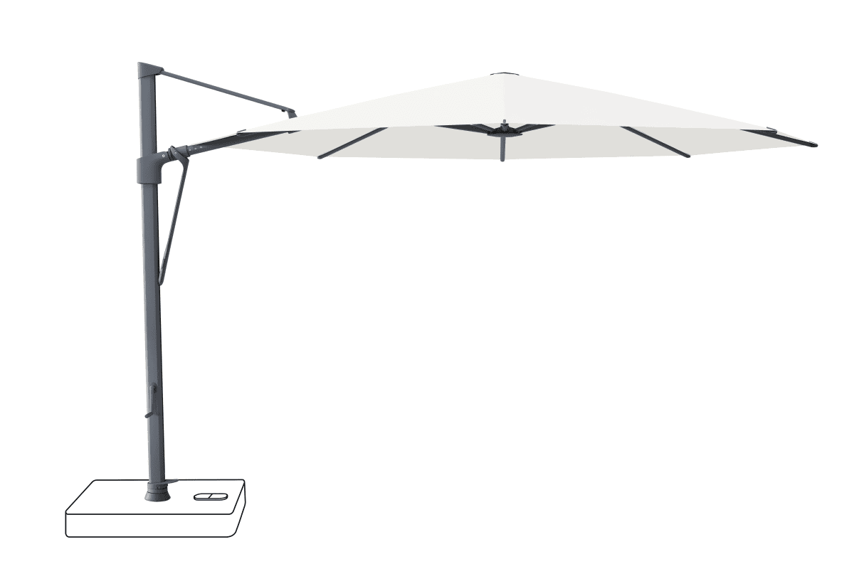 Glatz Parasol VITA Sfera rond Cat.5 510 White Alu laque anthracite