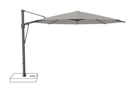 Glatz Parasol VITA Sfera rond Cat.5 558 Steel Alu laque anthracite