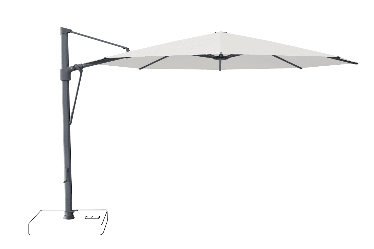 Glatz Parasol VITA Sfera rond Cat.5 665 Chrome Alu laque anthracite