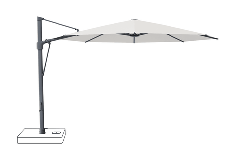 Glatz Parasol VITA Sfera rond Cat.5 665 Chrome Alu laque anthracite