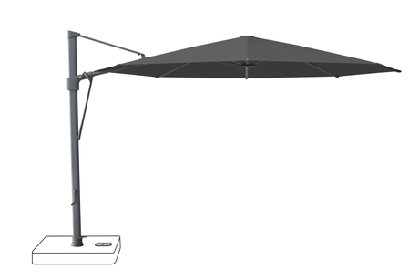 Glatz Parasol VITA Sfera rond Cat.5 669 Carbone Alu laque anthracite