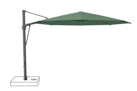 Glatz Parasol VITA Sfera rond Cat.5 677 Nile Alu laque anthracite