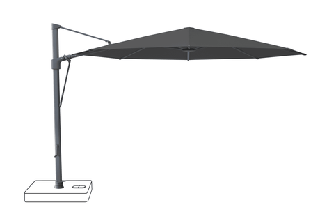 Glatz Parasol VITA Sfera rond Cat.5 809 Midnight Alu laque anthracite