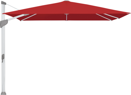 Glatz Parasol FORTANO carre Qualite 4 403 Carmine Alu naturel eloxe