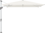 Glatz Parasol FORTANO carre Qualite 4 404 White Alu naturel eloxe