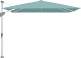 Glatz Parasol FORTANO carre Qualite 4 417 Ocean Alu naturel eloxe