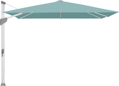 Glatz Parasol FORTANO carre Qualite 4 417 Ocean Alu naturel eloxe