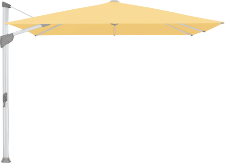 Glatz Parasol FORTANO carre Qualite 4 438 Straw Alu naturel eloxe