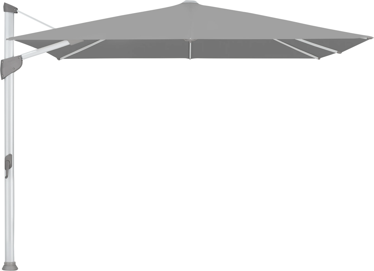 Glatz Parasol FORTANO carre Cat.5 509 Slate Alu naturel eloxe