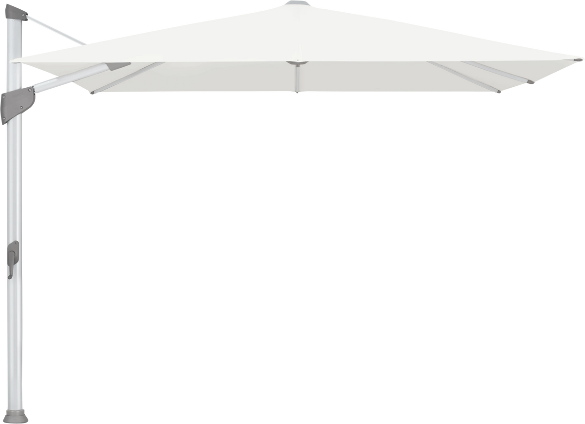 Glatz Parasol FORTANO carre Cat.5 510 White Alu naturel eloxe