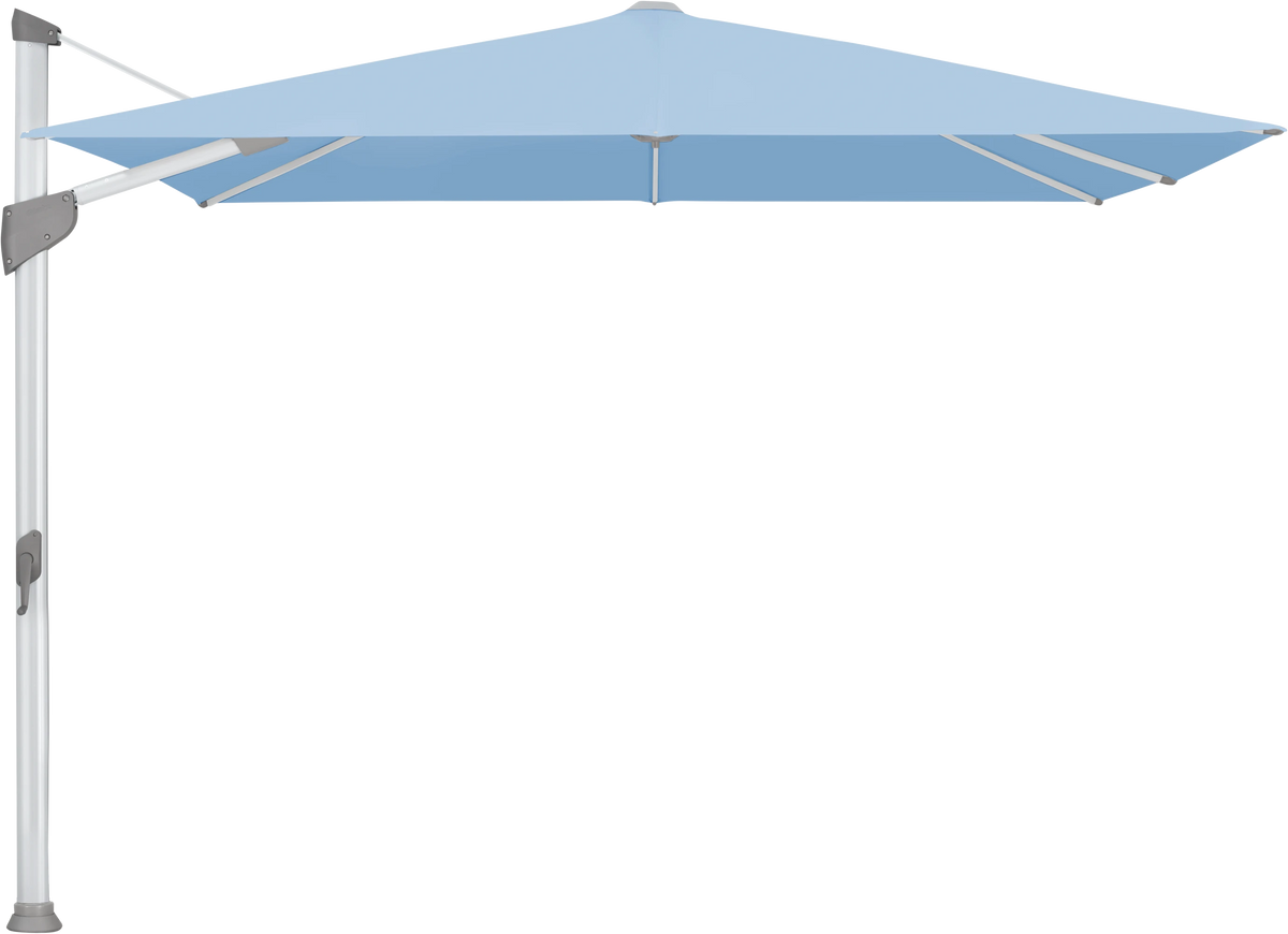 Glatz Parasol FORTANO carre Cat.5 515 Cloud Alu naturel eloxe