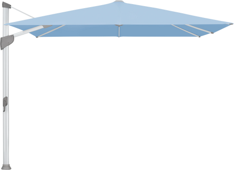 Glatz Parasol FORTANO carre Cat.5 515 Cloud Alu naturel eloxe