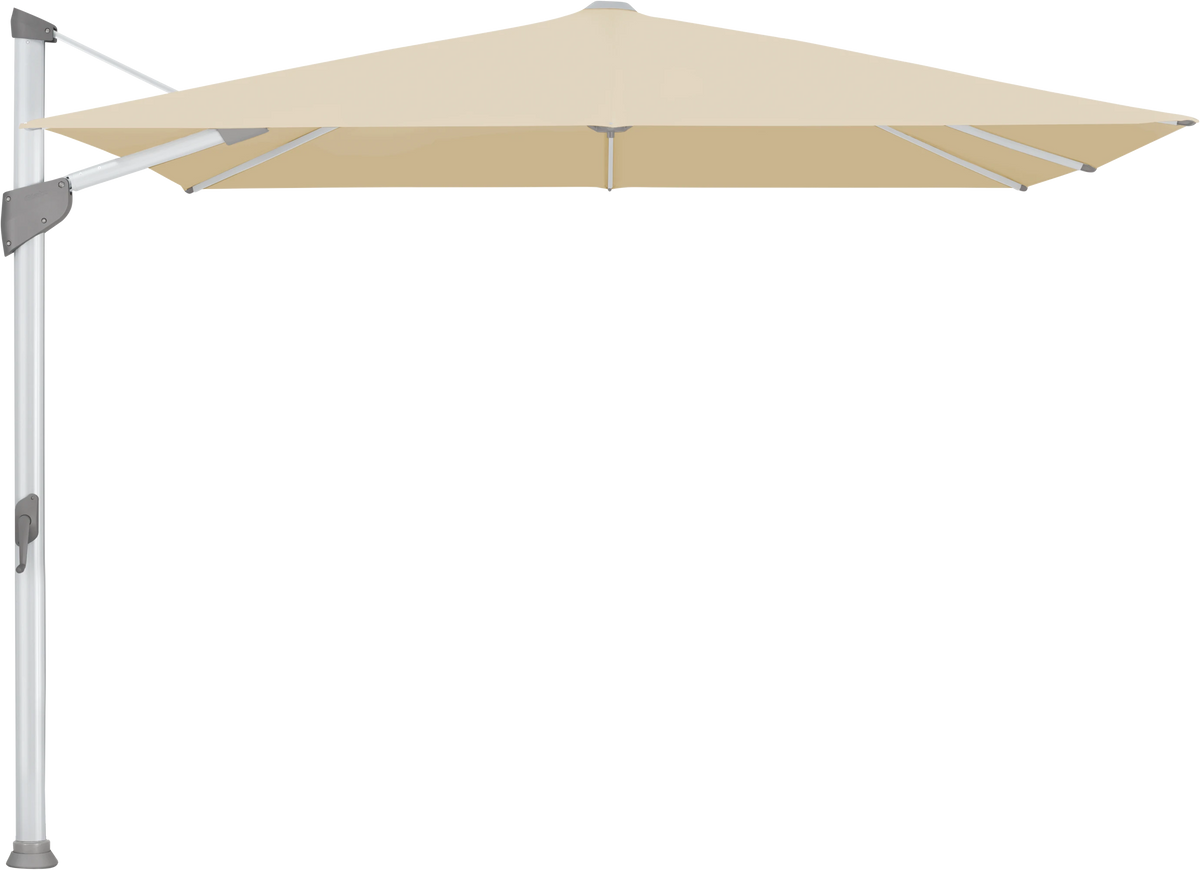 Glatz Parasol FORTANO carre Cat.5 526 Bamboo Alu naturel eloxe