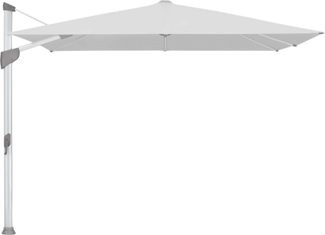 Glatz Parasol FORTANO carre Cat.5 550 Cement Alu naturel eloxe