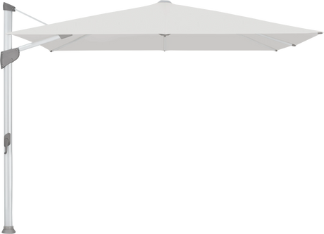 Glatz Parasol FORTANO carre Cat.5 556 Alabaster Alu naturel eloxe