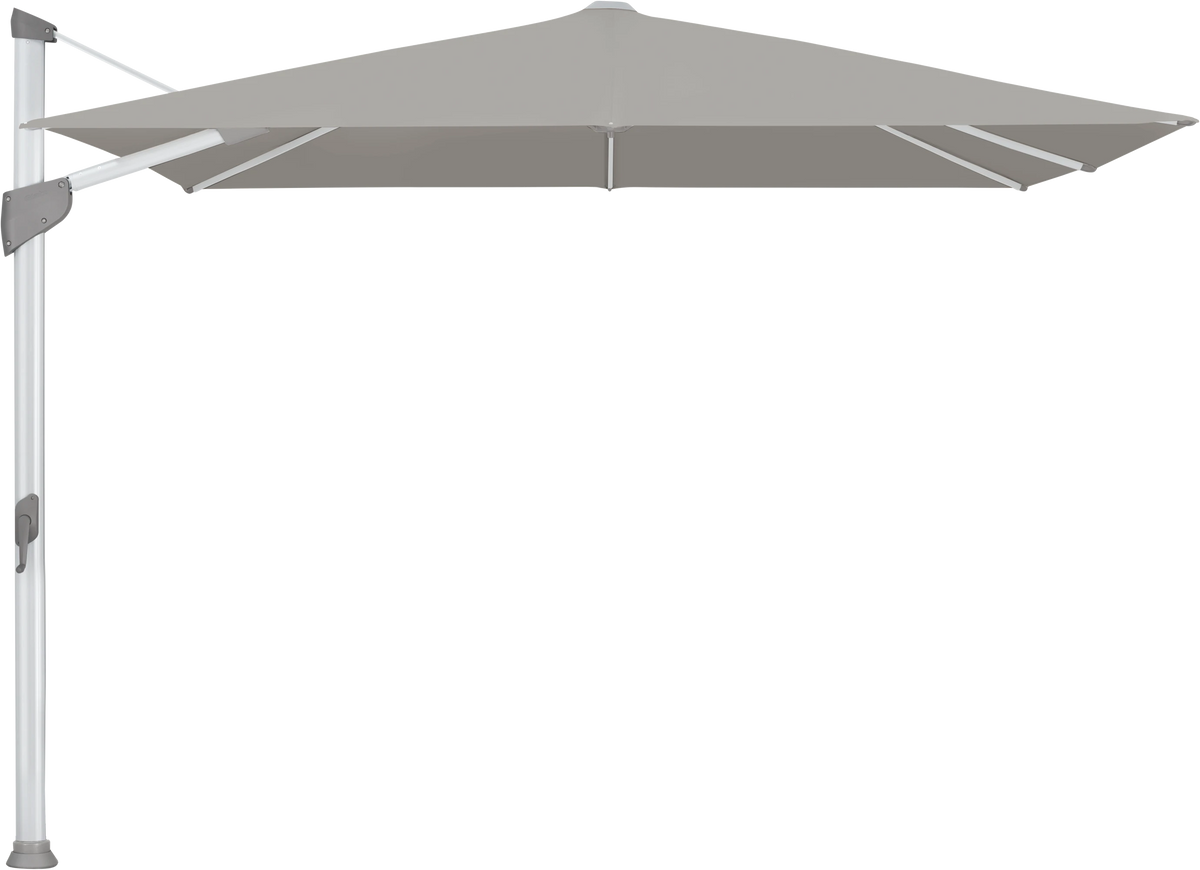 Glatz Parasol FORTANO carre Cat.5 558 Steel Alu naturel eloxe