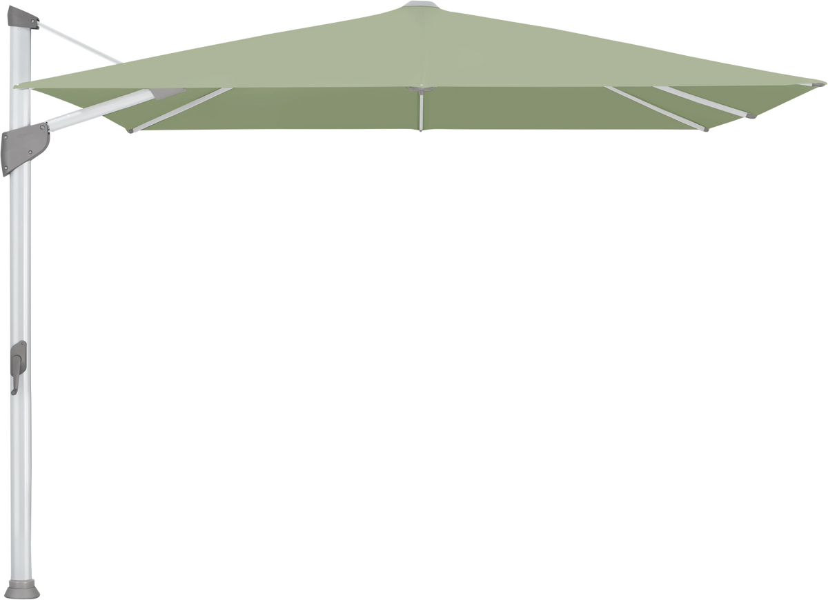 Glatz Parasol FORTANO carre Cat.5 579 Pistachio Alu naturel eloxe