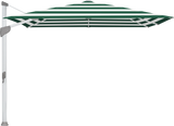 Glatz Parasol FORTANO carre Cat.5 589 Green Stripe Alu naturel eloxe
