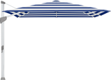 Glatz Parasol FORTANO carre Cat.5 602 Blue Stripe Alu naturel eloxe