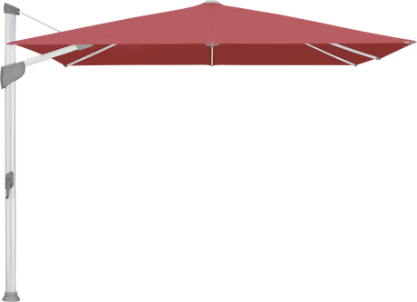 Glatz Parasol FORTANO carre Cat.5 637 Cherry Alu naturel eloxe