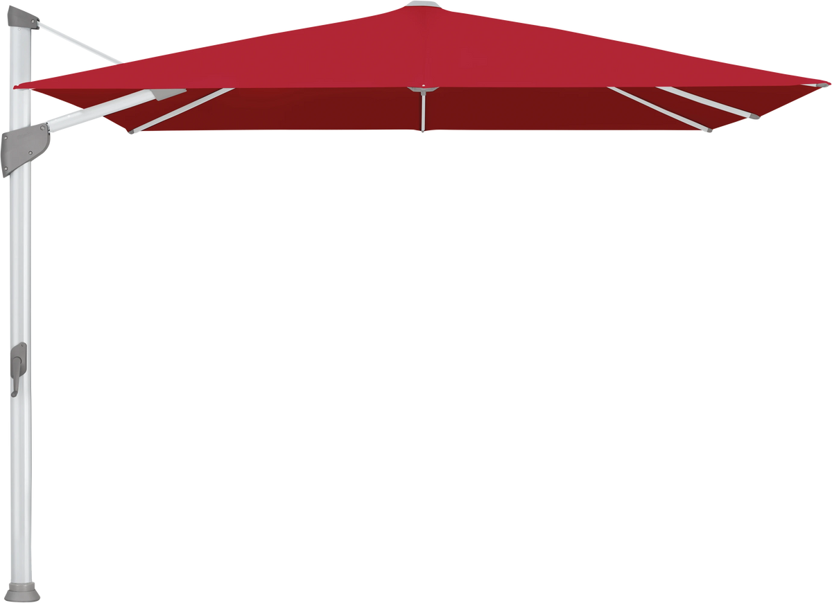 Glatz Parasol FORTANO carre Cat.5 646 Rubino Alu naturel eloxe