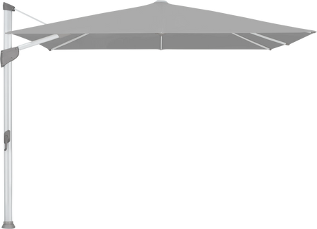 Glatz Parasol FORTANO carre Cat.5 652 Silver Alu naturel eloxe