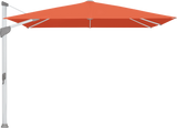 Glatz Parasol FORTANO carre Cat.5 660 Papaya Alu naturel eloxe