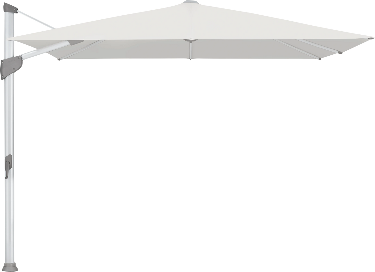 Glatz Parasol FORTANO carre Cat.5 665 Chrome Alu naturel eloxe