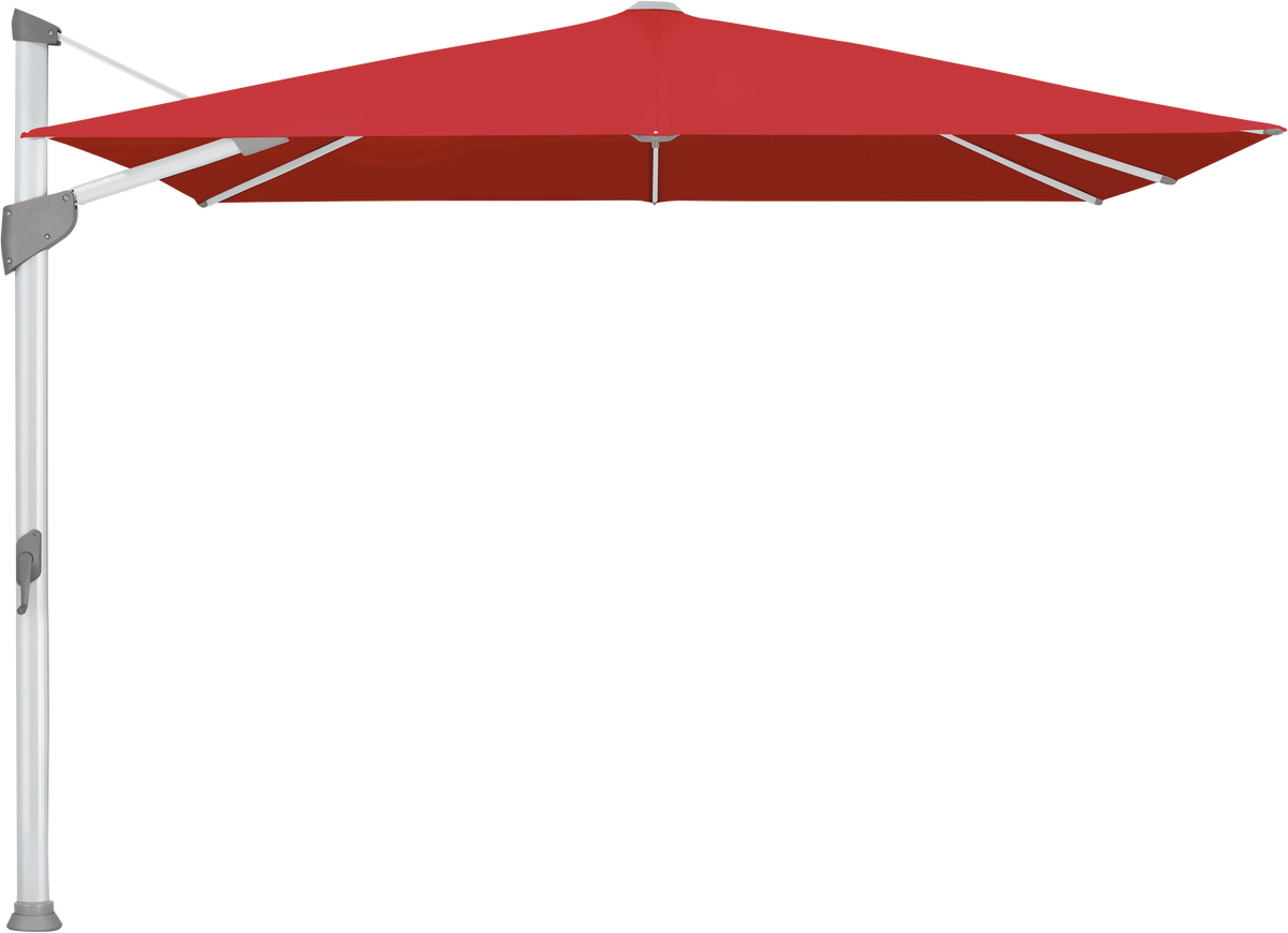 Glatz Parasol FORTANO carre Cat.5 801 Campari Alu naturel eloxe