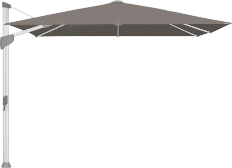 Glatz Parasol FORTANO carre Cat.5 806 Forge Alu naturel eloxe
