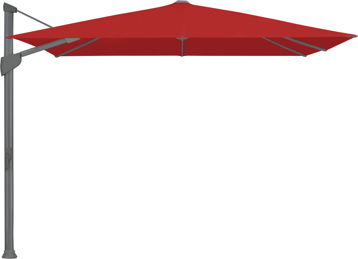 Glatz Parasol FORTANO carre Qualite 4 403 Carmine Alu laque anthracite
