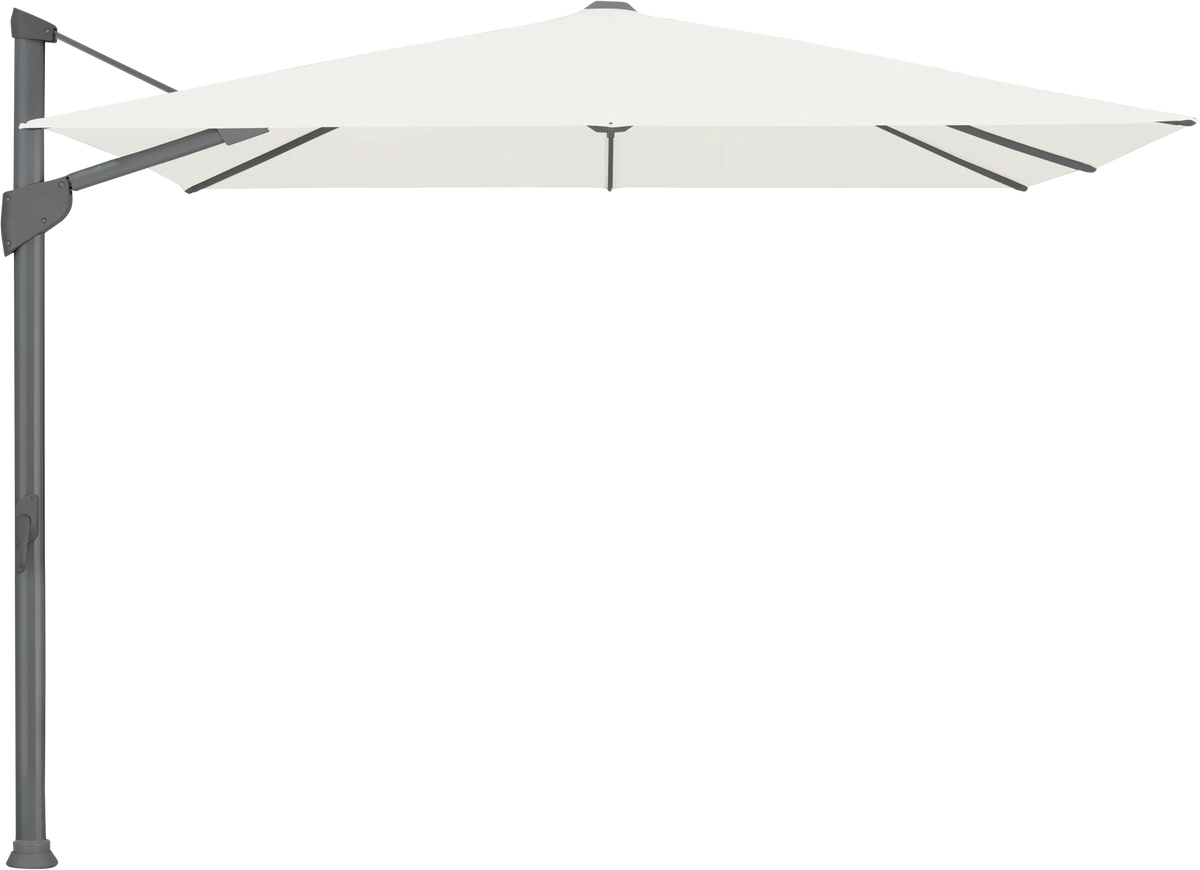 Glatz Parasol FORTANO carre Qualite 4 404 White Alu laque anthracite
