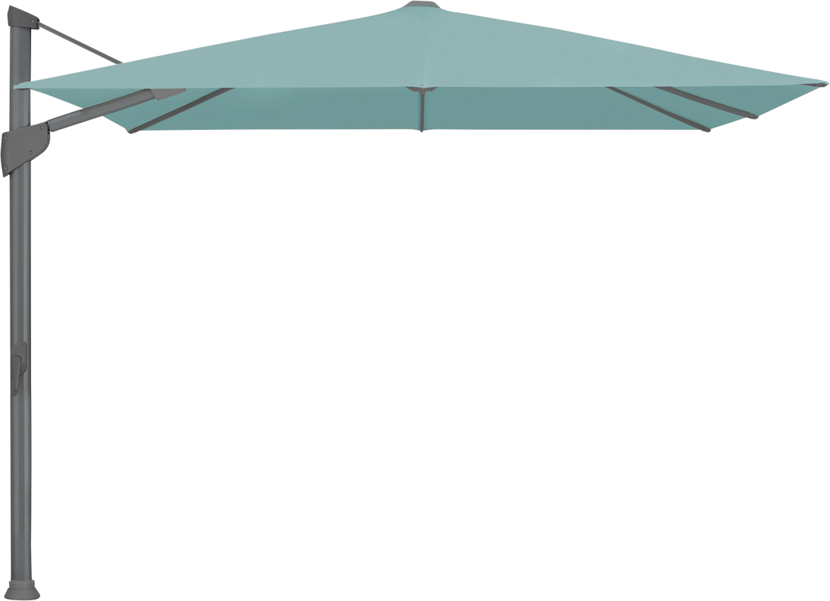 Glatz Parasol FORTANO carre Qualite 4 417 Ocean Alu laque anthracite