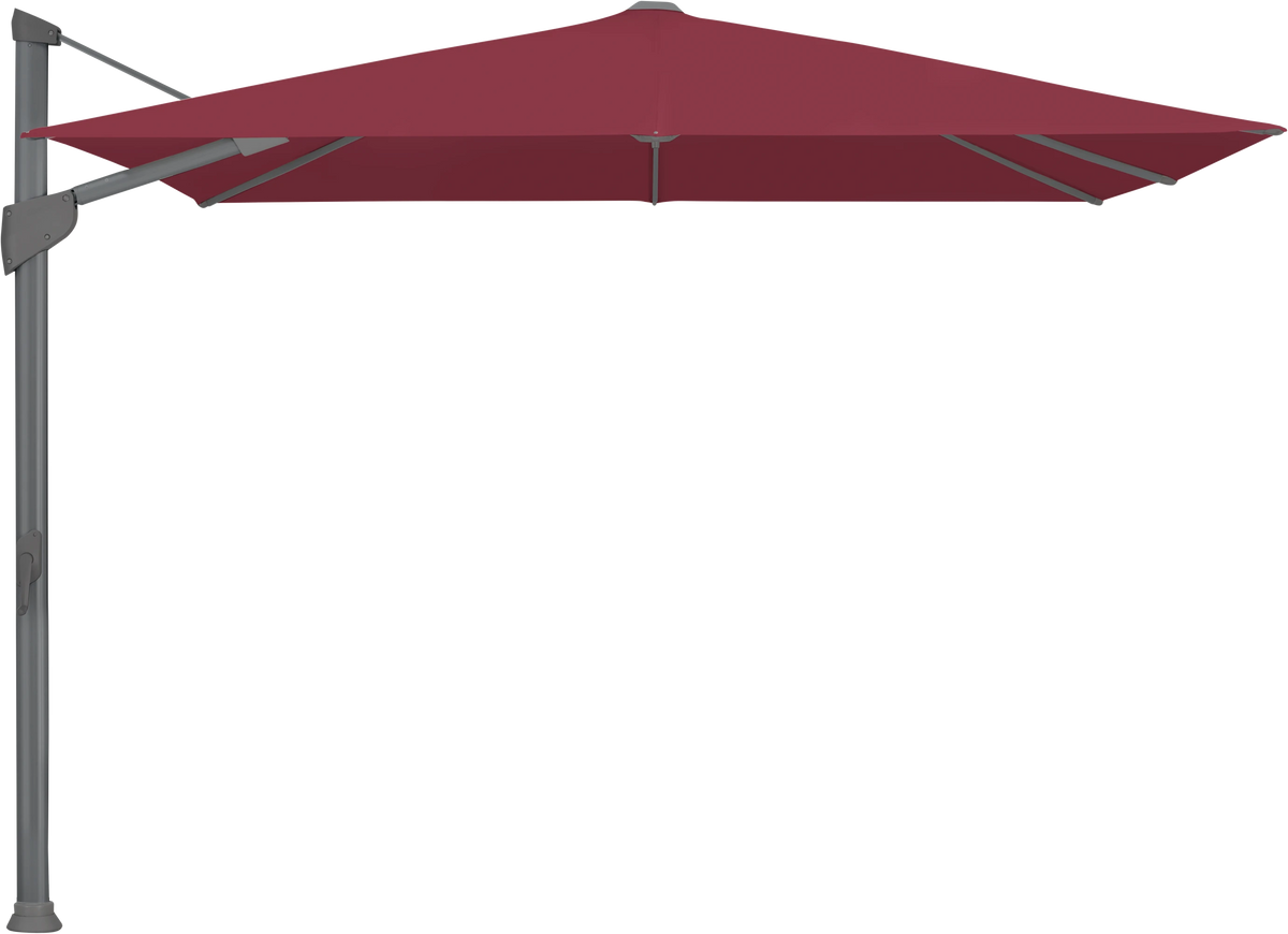 Glatz Parasol FORTANO carre Qualite 4 436 Wine Alu laque anthracite