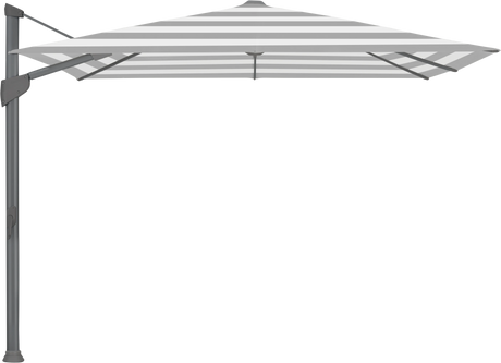Glatz Parasol FORTANO carre Cat.5 555 Grey Stripe Alu laque anthracite