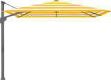 Glatz Parasol FORTANO carre Cat.5 624 Yellow Stripe Alu laque anthracite