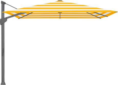 Glatz Parasol FORTANO carre Cat.5 624 Yellow Stripe Alu laque anthracite