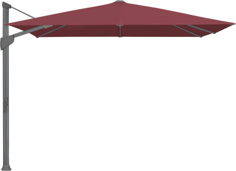 Glatz Parasol FORTANO carre Cat.5 644 Merlot Alu laque anthracite