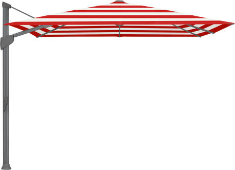 Glatz Parasol FORTANO carre Cat.5 800 Red Stripe Alu laque anthracite