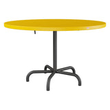 Schaffner Säntis Table repas rabattable Ø117cm – Jaune 11 / Noir 91
